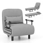 3-in-1 Convertible Sofa Bed with 5-Position Adjustable Backrest