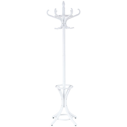 12 Hooks Freestanding Coat Rack with Umbrella Holder