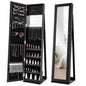 3-in-1 Mirrored Jewelry Armoire with Display Shelves