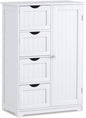 Freestanding Storage Cupboard with Adjustable Shelf and Drawers