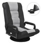 Folding Sofa Chair, 360 Degree Swivel Lazy Floor Sofa with 6-Position Adjustable Backrest