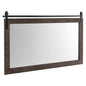 Farmhouse Bathroom Wall Mirror with Fir Wood Frame