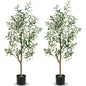 130cm Tall Artificial Olive Tree with Realistic Fruits
