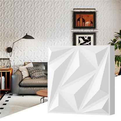 20-Pack 3D Acoustic Wall Panels with Diamond Texture