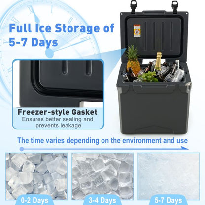 40 L Ice Chest Hard Cooler with Wheels and Handle