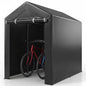 Heavy-Duty Portable Storage Shed with Roll-up Zipper Door and Sun-Protective Canopy