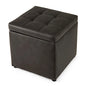 High Quality PU Leather Cube Ottoman Storage Seat