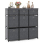 Chest of 6/9 Drawers Home Metal Frame Storage Organizer Unit