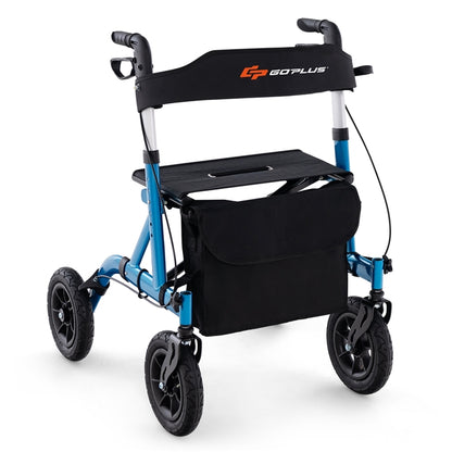 Height Adjustable Rolling Walker with Seat