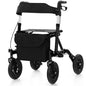 Height Adjustable Rolling Walker with Seat