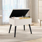 Modern Upholstered Flip Top Velvet Storage Ottoman Footrest