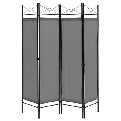 4 Panel Folding Room Divider with Detachable Cloth