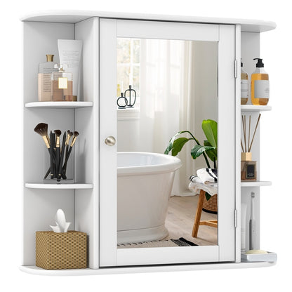 3 Tier Mirrored Wall Mounted Bathroom Cabinet