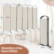 6 Panel Room Divider Freestanding and Folding Design for Home Office