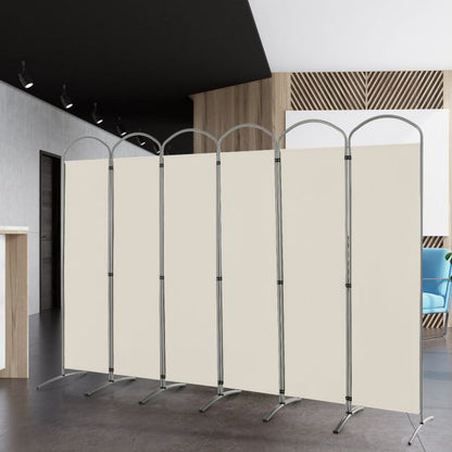 6 Panel Room Divider Freestanding and Folding Design for Home Office