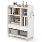 Mobile Storage Cabinet with Drawer and Adjustable Shelves