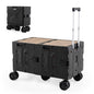 Collapsible Wagon Cart Foldable Utility Cart with Telescoping Handle