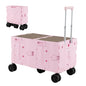 Collapsible Wagon Cart Foldable Utility Cart with Telescoping Handle