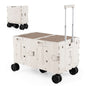 Collapsible Wagon Cart Foldable Utility Cart with Telescoping Handle