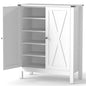 6-Tier Farmhouse Shoe Storage Organizer Freestanding Wooden Shoe Rack