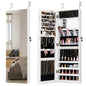 110 cm Jewelry Mirror Cabinet with Full-length Mirror and Interior Makeup Mirror