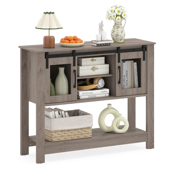 Vintage Console Table, Farmhouse Narrow Entryway Table Kitchen Sideboard