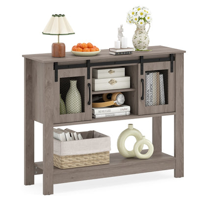 Vintage Console Table, Farmhouse Narrow Entryway Table Kitchen Sideboard