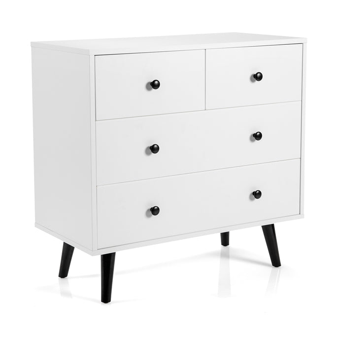 4-Drawer Dresser Modern Storage Chest Cabinet with Handles