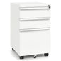 2/3-Drawers Mobile File Cabinet, Rolling Metal Filing Cabinet with 5 Casters and 2 Keys
