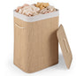 72 L Capacity Bamboo Laundry Hamper with Lid and Removable Liner for Bedroom