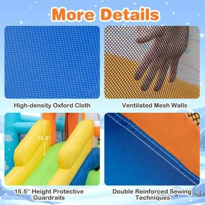 Jumbo Inflatable Bounce Castle with Long Slide Large Ball Pit Blower NOT Included
