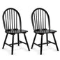 2 Piece Wooden Kitchen Dining chairs with High Spindle Back