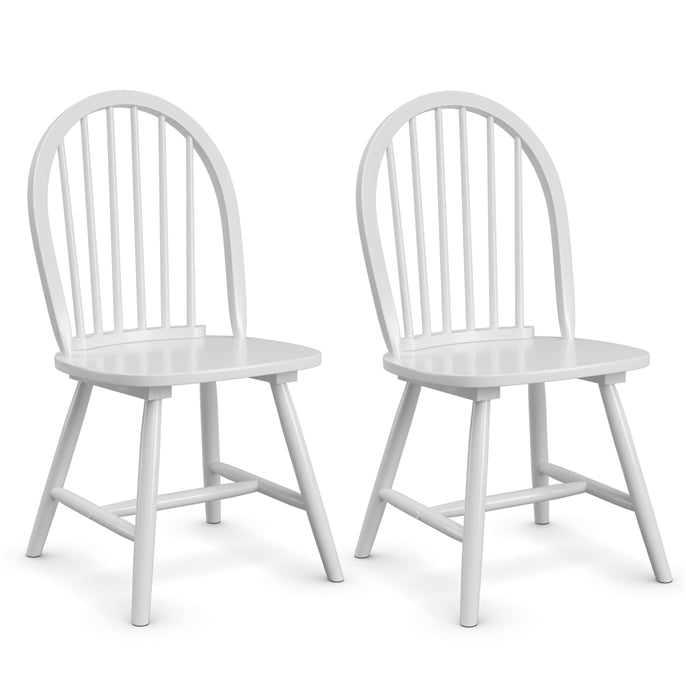 2 Piece Wooden Kitchen Dining chairs with High Spindle Back