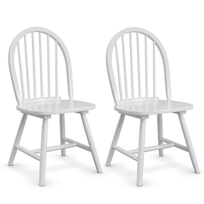2 Piece Wooden Kitchen Dining chairs with High Spindle Back