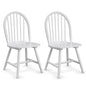 2 Piece Wooden Kitchen Dining chairs with High Spindle Back