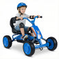 Kids Pedal Go Kart, Ride On Racer with 2-Position Seat