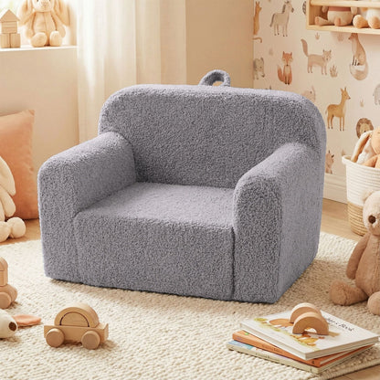 Kids Reading Sofa with Soft Fleece Fabric Cover