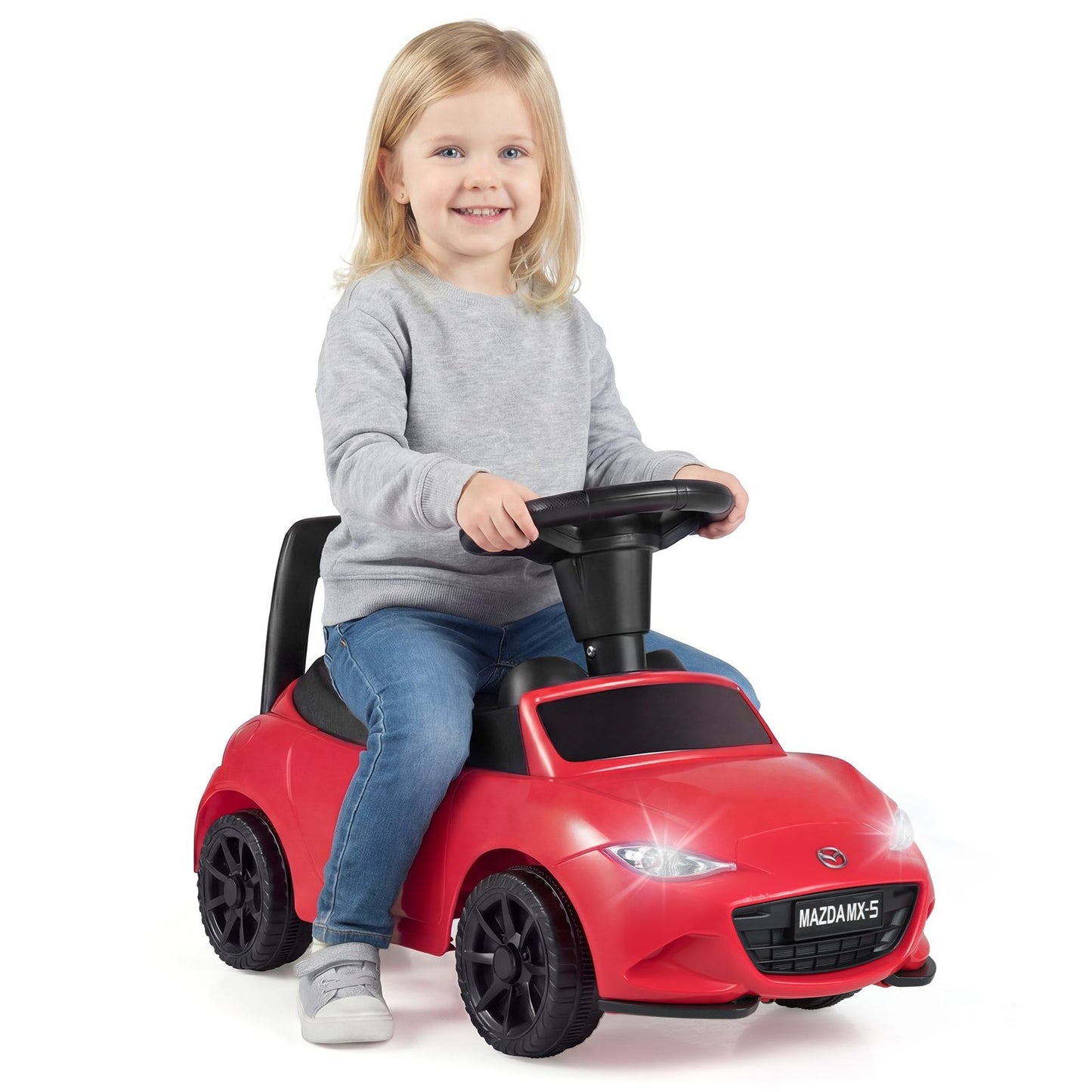 Kids Ride On Sliding Toy Mazda Licensed with Under-Seat Storage for Toddlers