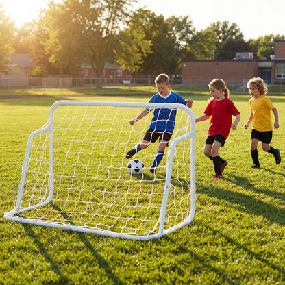 Kids Soccer Goal for Backyard Mini Metal Football Goal Post System with Net