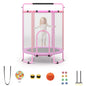 55”/61” Kids Trampoline, 6 in 1 Toddler Trampolines