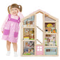 Kids Wooden Dollhouse with 7 Rooms and 18 Pcs Furniture Accessories