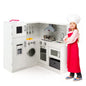 Kids Corner Kitchen Playset with Apron and Chef Hat