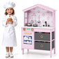 Kids Play Kitchen with 2 Stoves and Drawers and Dishwasher