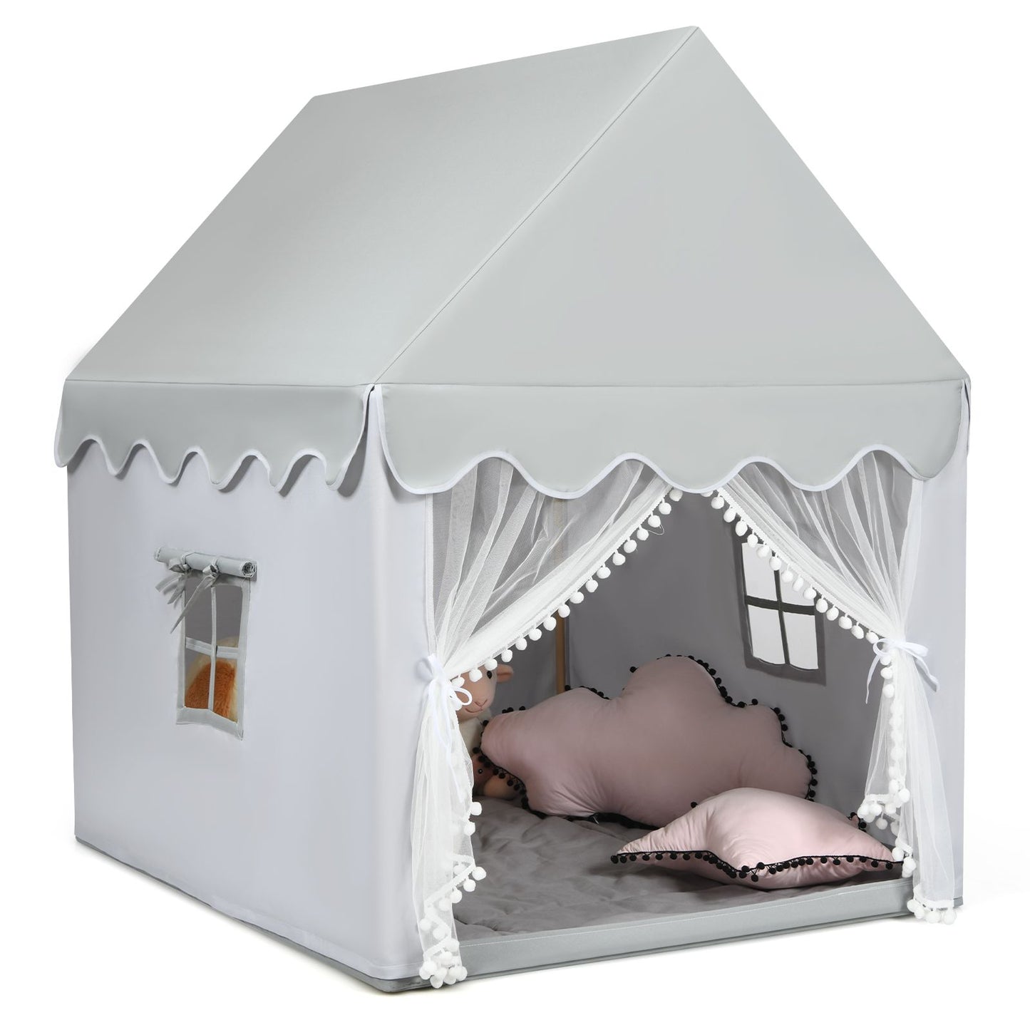 Kids Play Tent with Padded Mat Indoor Playhouse