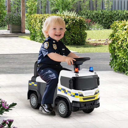 Kids Ride On Push Car with Lights and Under-seat Storage