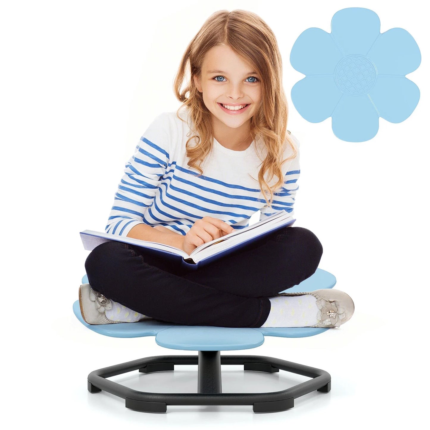 Kids Sensory Swivel Chair Elephant Petal 360° Spinning Chair