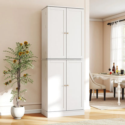 Kitchen Pantry Cabinet Freestanding Tall Buffet Cupboard with Cabinets