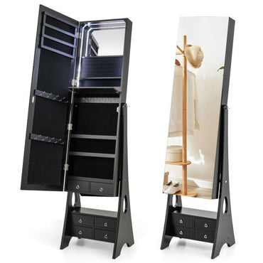 3-Color LED Lighted Jewelry Cabinet