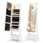 3-Color LED Lighted Jewelry Cabinet