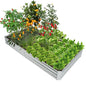 240 x 120 x 30 cm Galvanized Large Metal Raised Garden Bed
